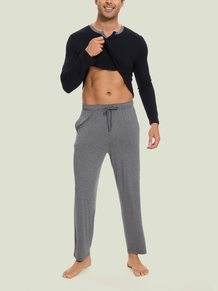 
                  
                    GYS Men's Henley Ease Two - Piece Lounge Set - GYS
                  
                