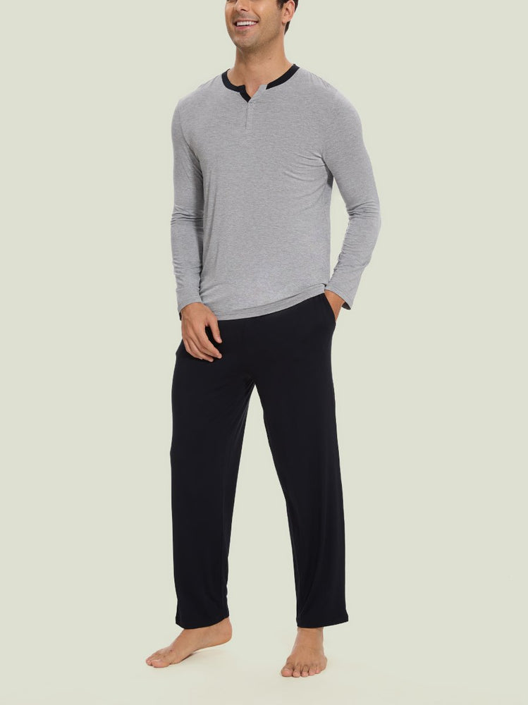 
                  
                    GYS Men's Henley Ease Two - Piece Lounge Set - GYS
                  
                
