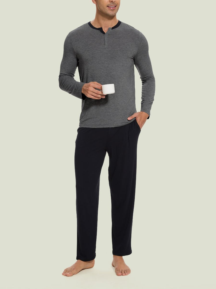 
                  
                    GYS Men's Henley Ease Two - Piece Lounge Set - GYS
                  
                