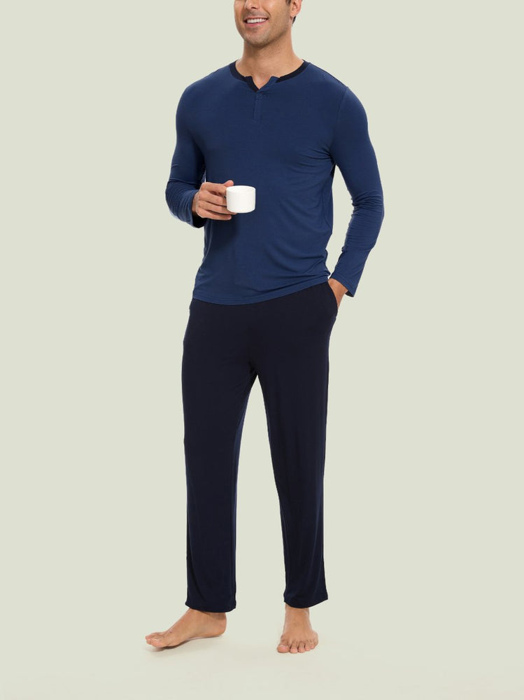 
                  
                    GYS Men's Henley Ease Two - Piece Lounge Set - GYS
                  
                
