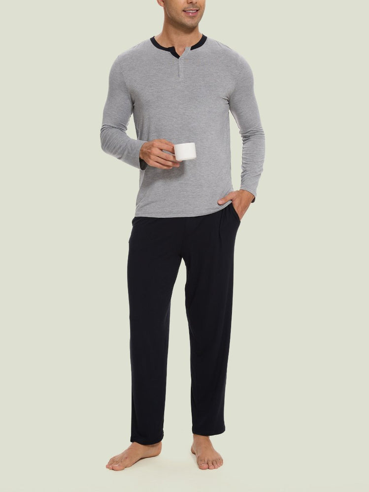
                  
                    GYS Men's Henley Ease Two - Piece Lounge Set - GYS
                  
                