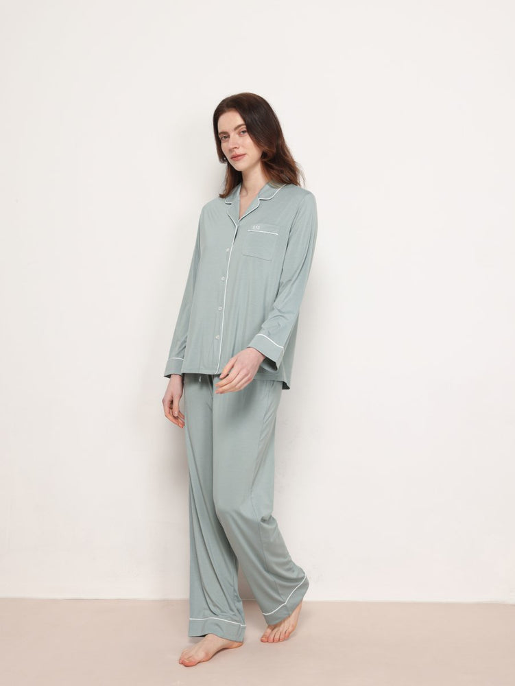 
                  
                    GYS Premium™ Bamboo Stretch - Knit Long Sleeve Pajama Set - GYS
                  
                