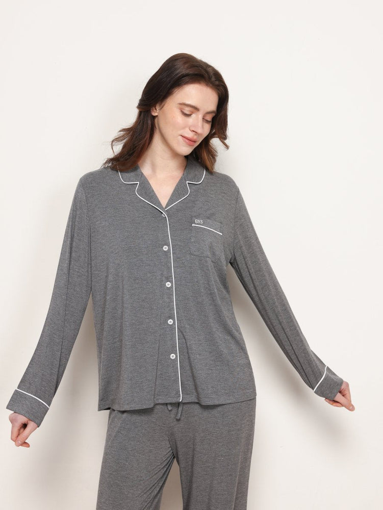 
                  
                    GYS Premium™ Bamboo Stretch - Knit Long Sleeve Pajama Set - GYS
                  
                
