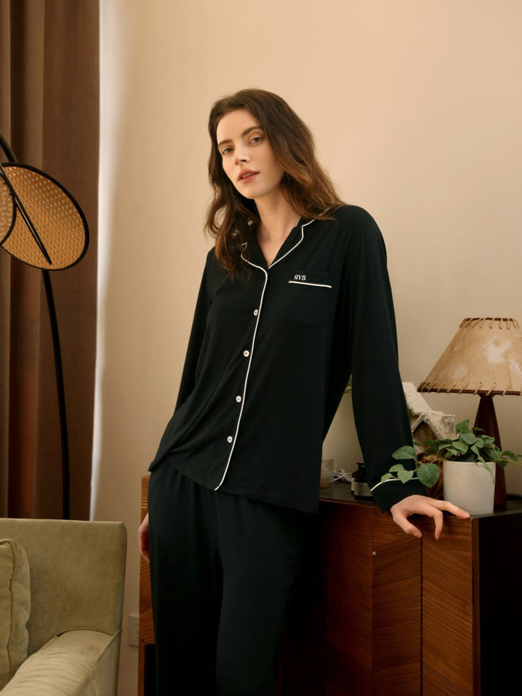 
                  
                    GYS Premium™ Bamboo Stretch - Knit Long Sleeve Pajama Set - GYS
                  
                