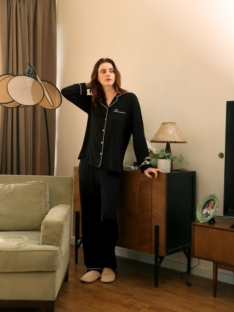 
                  
                    GYS Premium™ Bamboo Stretch - Knit Long Sleeve Pajama Set - GYS
                  
                
