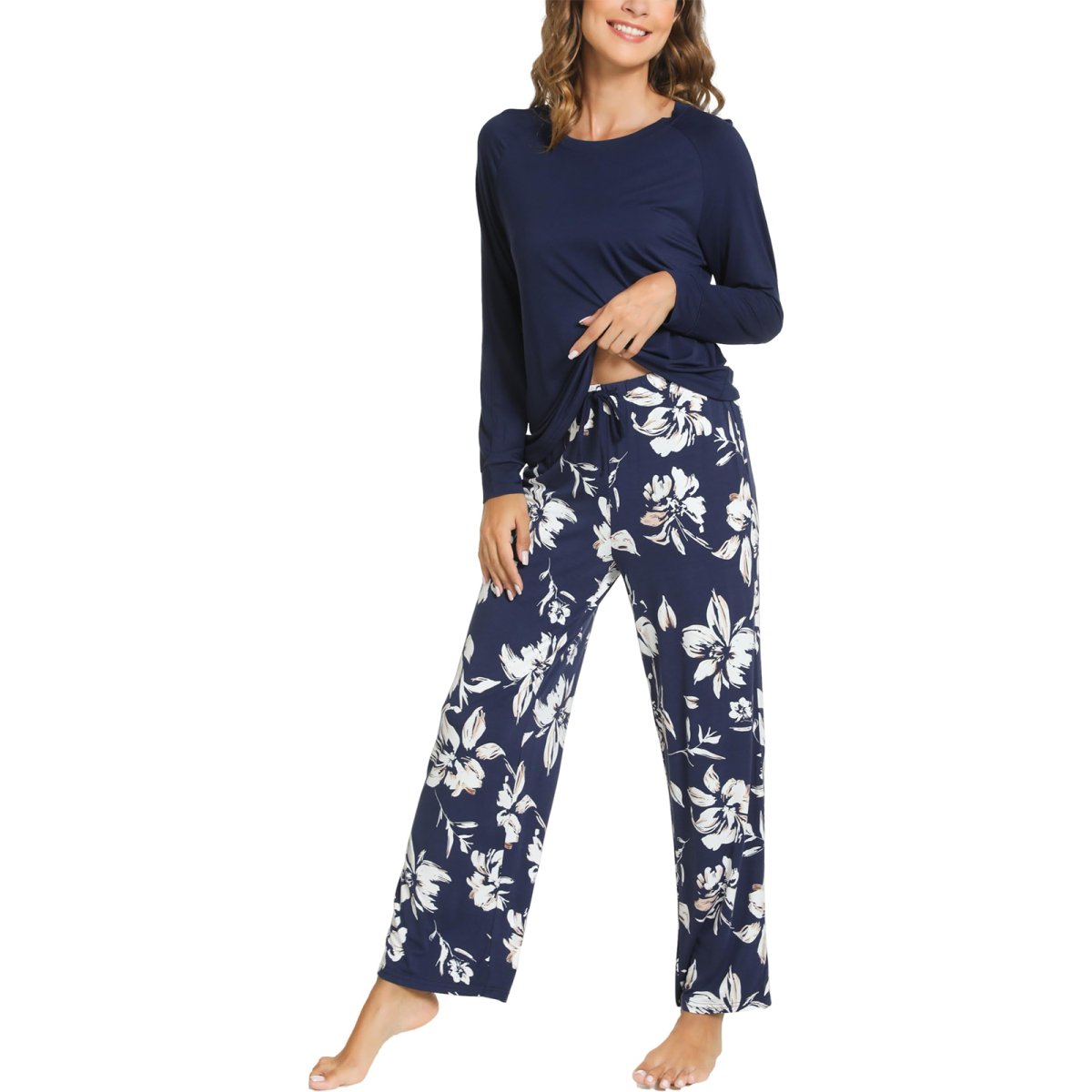 GYS Bamboo Floral Print Pajama Set - GYS